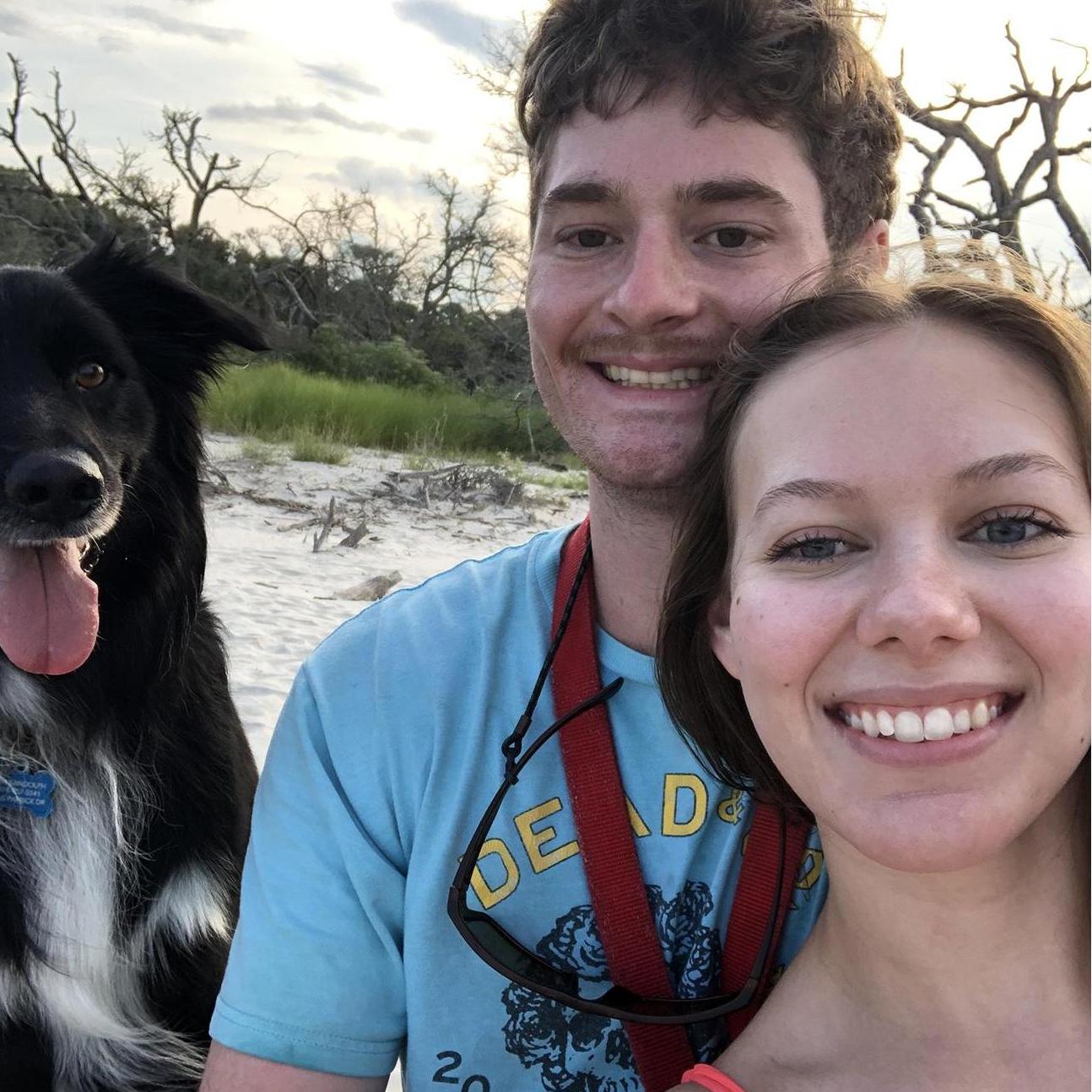 Our first vacation at Jekyll Island where we took our dog, Tux