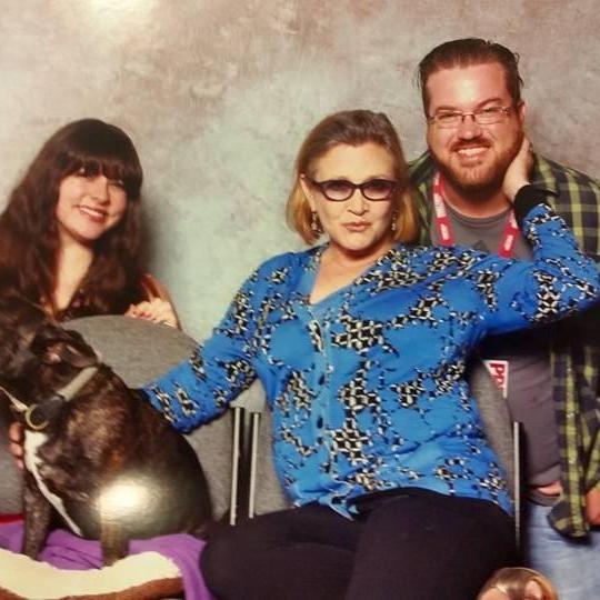 We met Carrie Fisher!