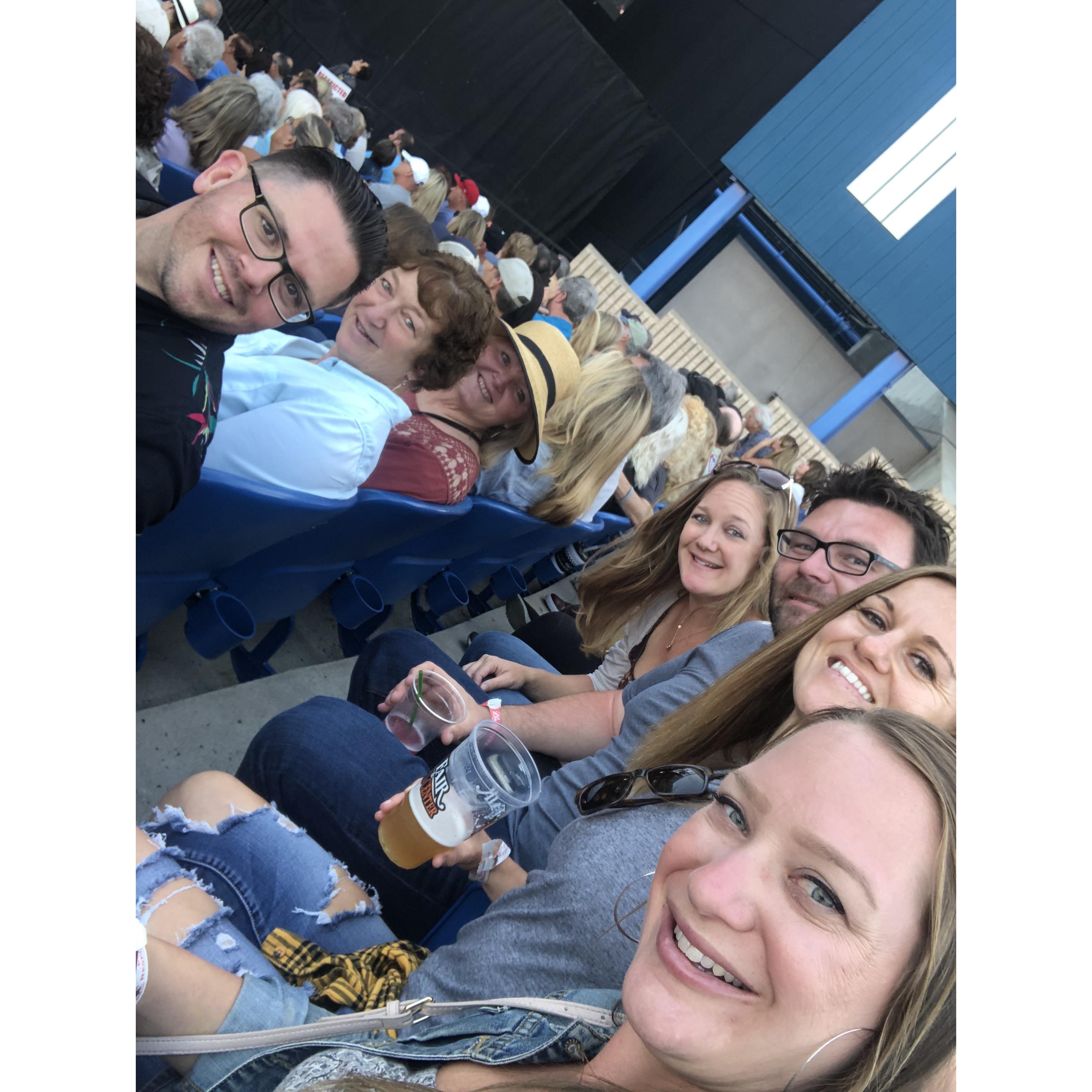 Enjoying one of our favorite things, LIVE MUSIC, with family!