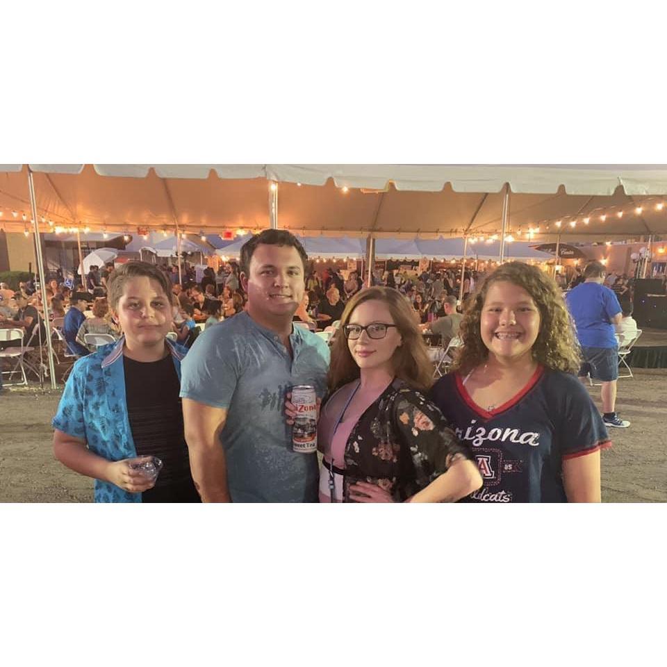 The Greek Festival with Katie's siblings.