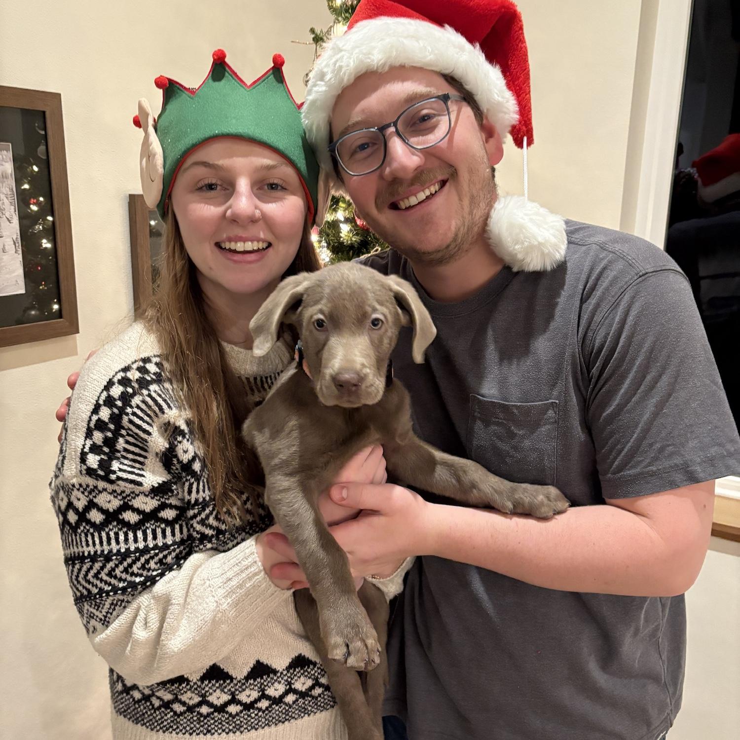 Josh, Karlie, & their pup Indie.