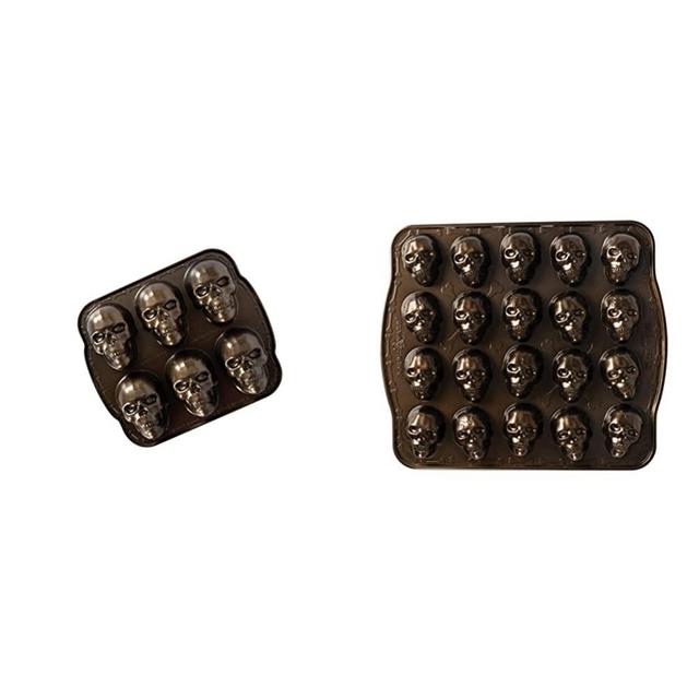 Nordic Ware,,Nordic Ware Haunted Skull Cakelet Pan & Skull Bitelets