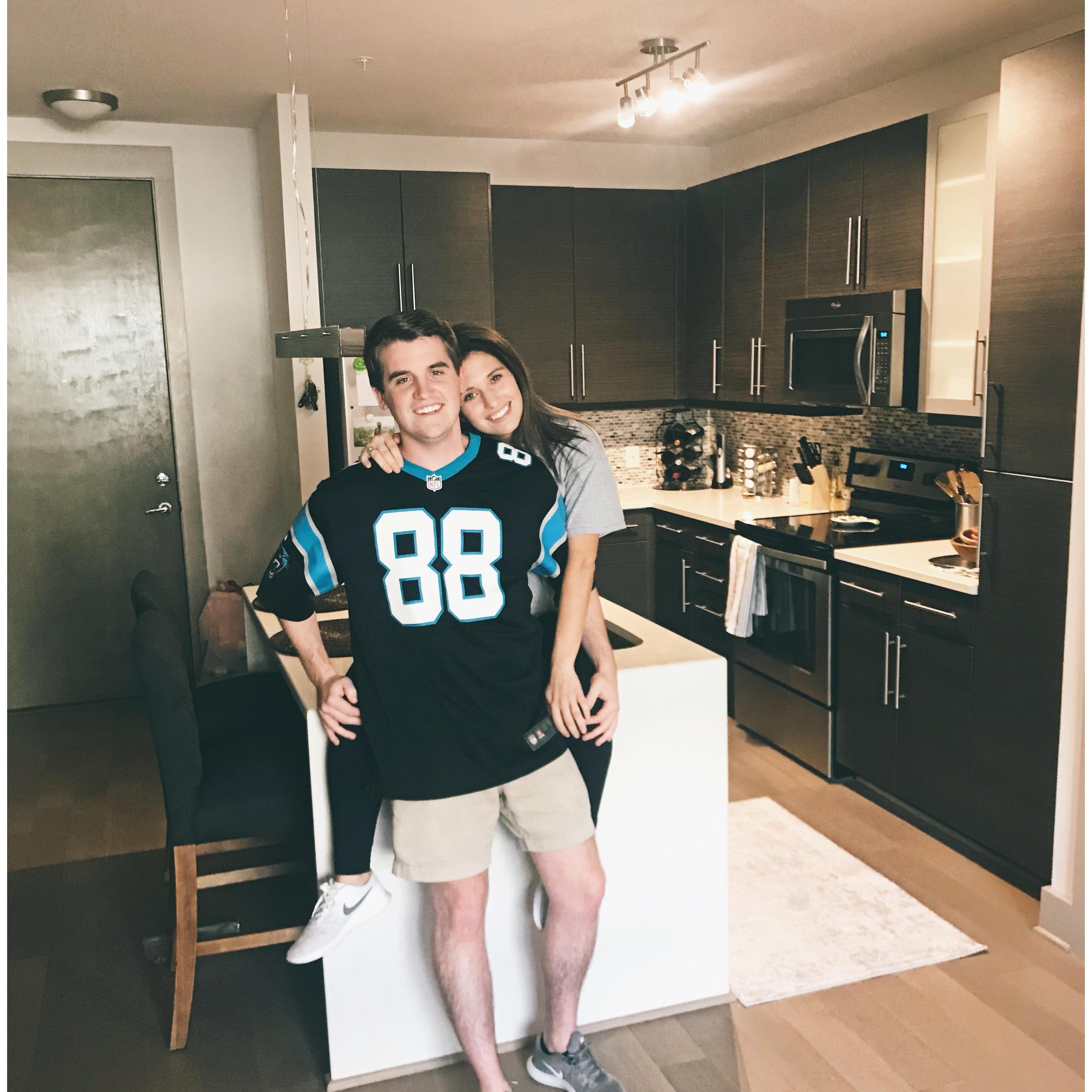 We moved in together- our first apartment!
