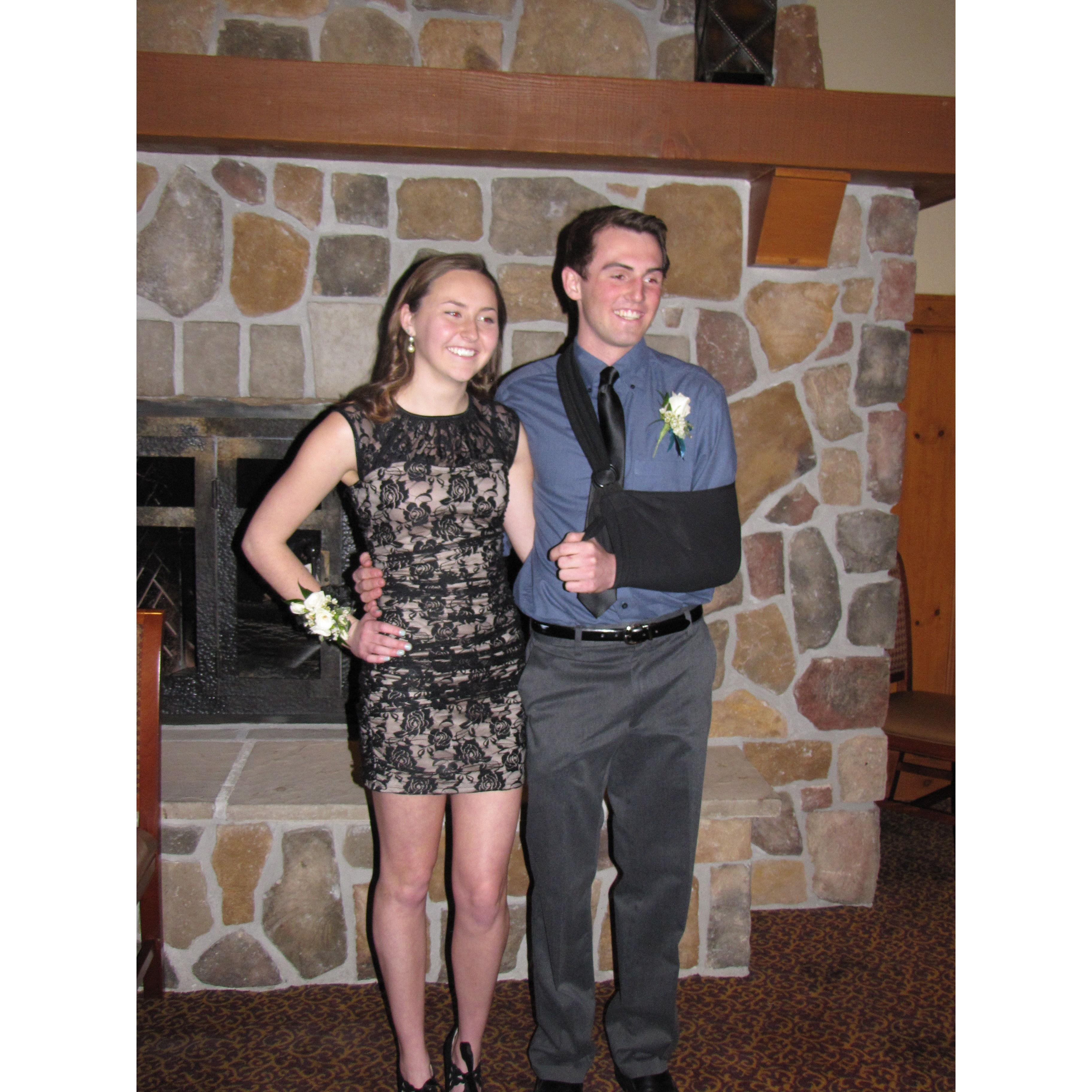 Our first date was the Winters Dance - January 2014