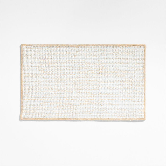 Frame Performance White and Natural Indoor/Outdoor Doormat 18"x30"