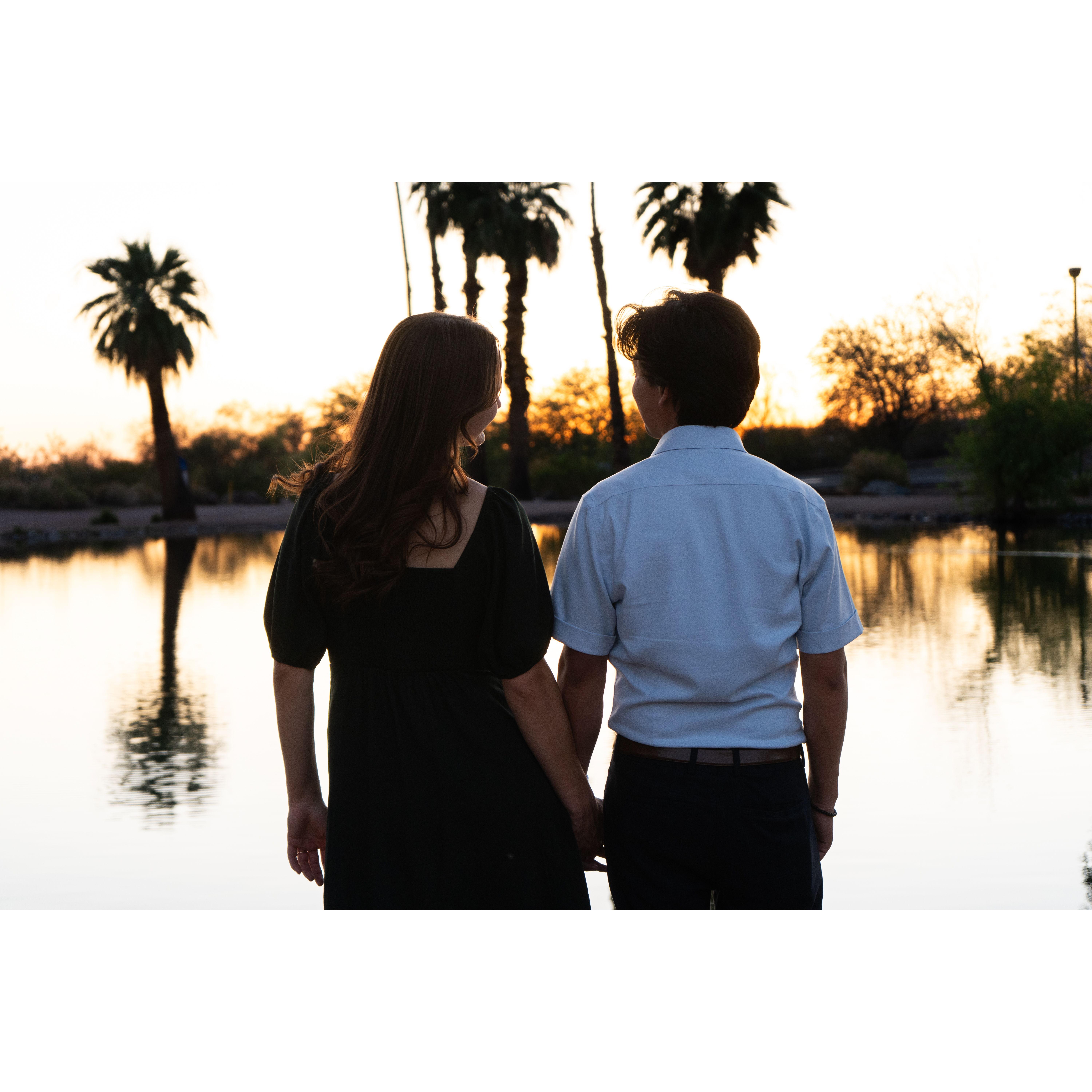 The amazing spiritual growth they have both seen in their lives this past year is a testimony to God's faithfulness and work in their relationship. He has always been first and He always will.