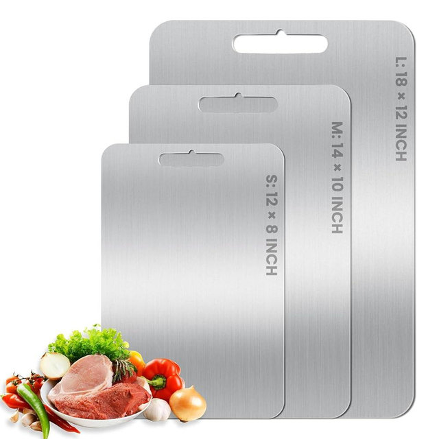 Unbreakable Titanium Cutting Board, Pro Chef Editon & 0.01mm Knife Mark Resistance, For Michelin Starred Kitchens/Sushi Prep/Molecular Gastronomy(18×12IN)