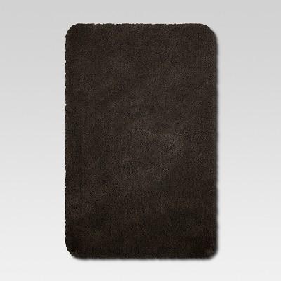 37"x23" Performance Nylon Bath Rug Brown - Threshold™