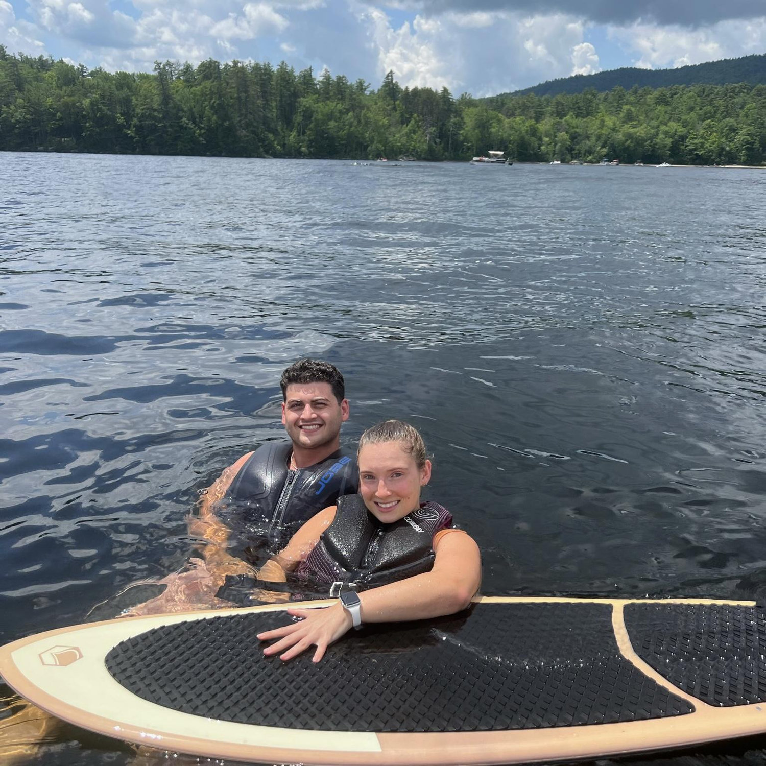 Teaching Mike to surf