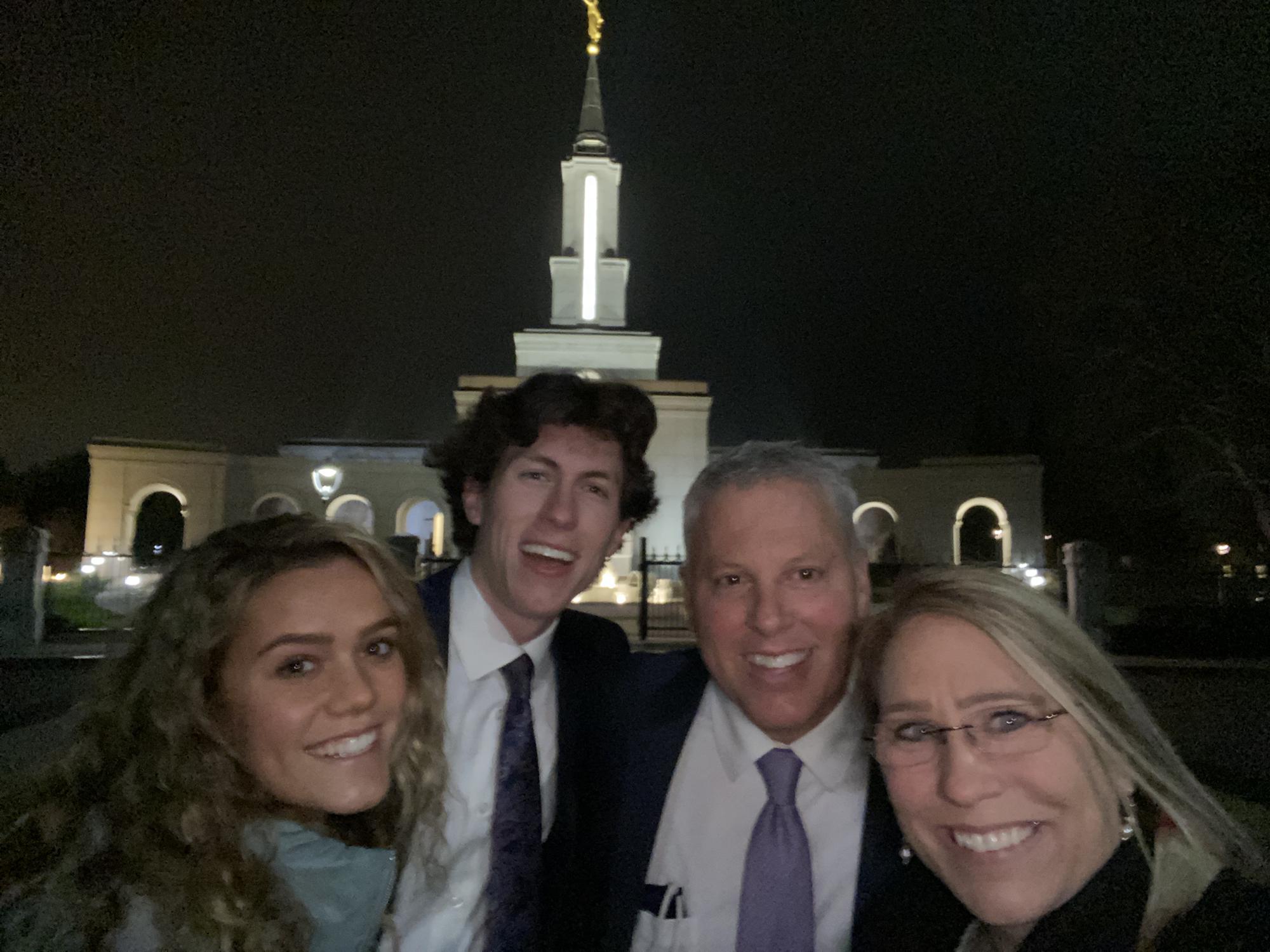 Sacramento temple with Dave and Tricia!