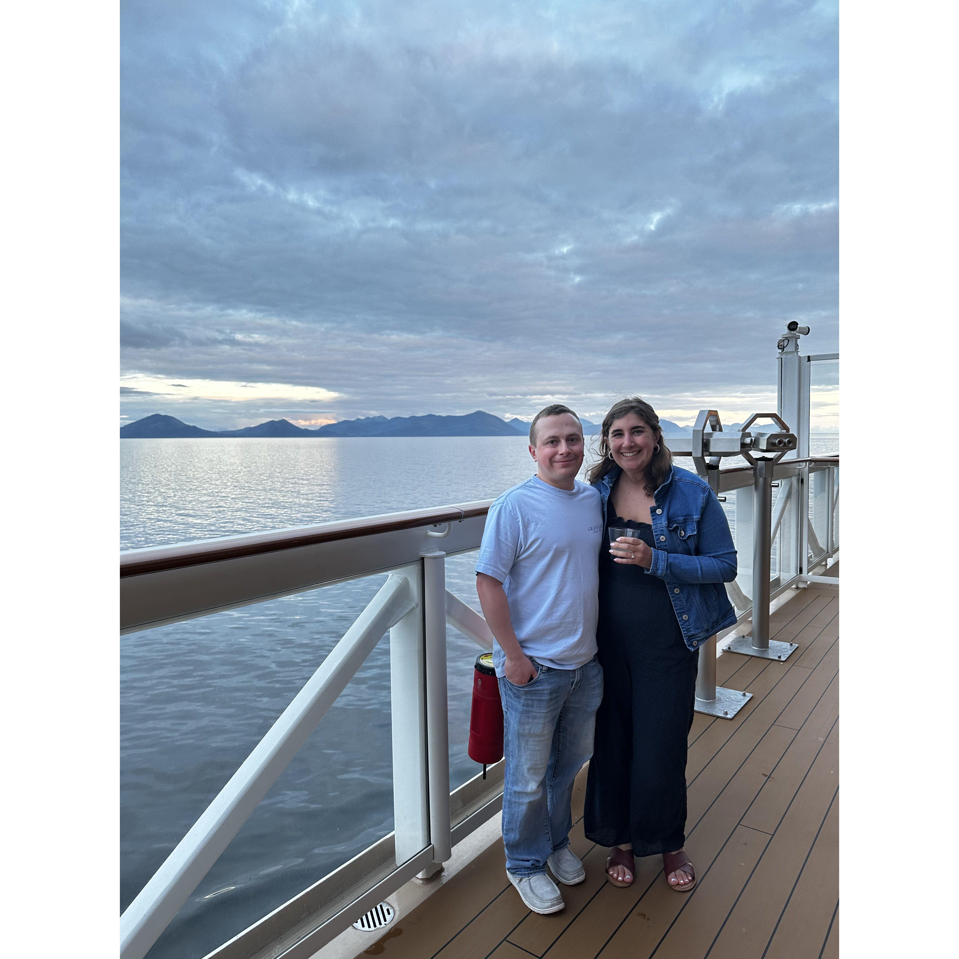 Enjoying Alaska sunsets!