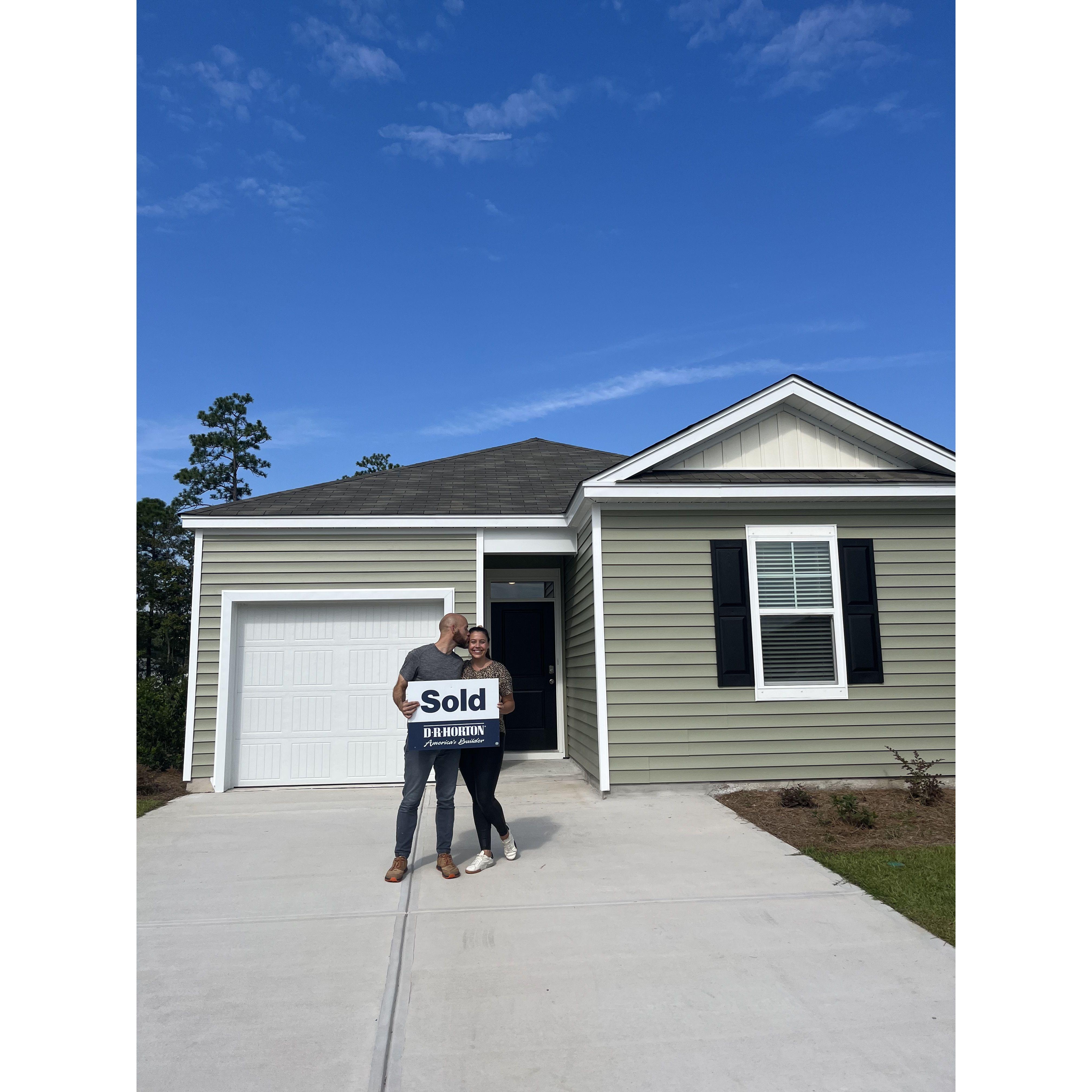 The day we closed on our home!