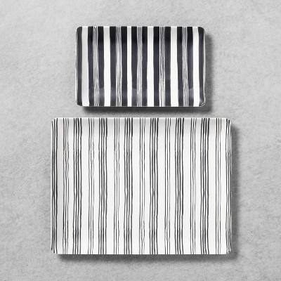 2pk Serve Tray Railroad Gray - Hearth & Hand™ with Magnolia