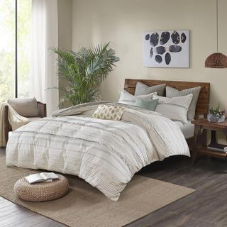 Nea 3-Piece Cotton Printed Comforter Set with Trims