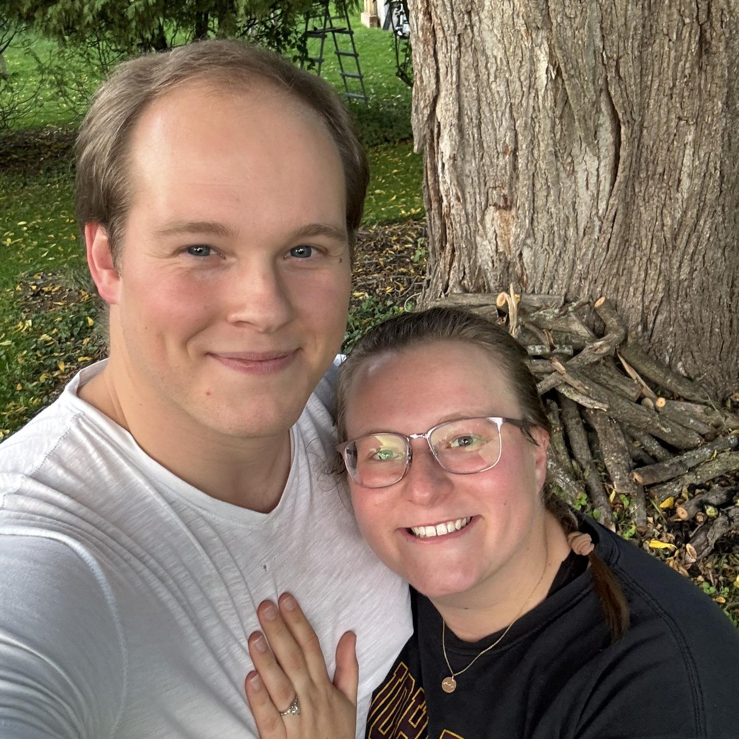 Moments after we got engaged