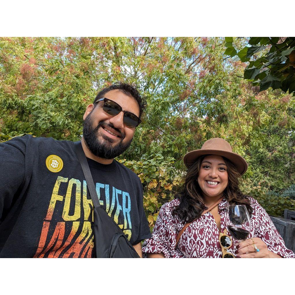 At Dhiren's favorite Napa winery - Beringer Vineyards