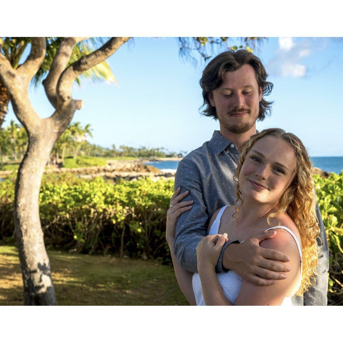 Our beautiful engagement photos were done by Caitlin Hellmann in Hawaii!