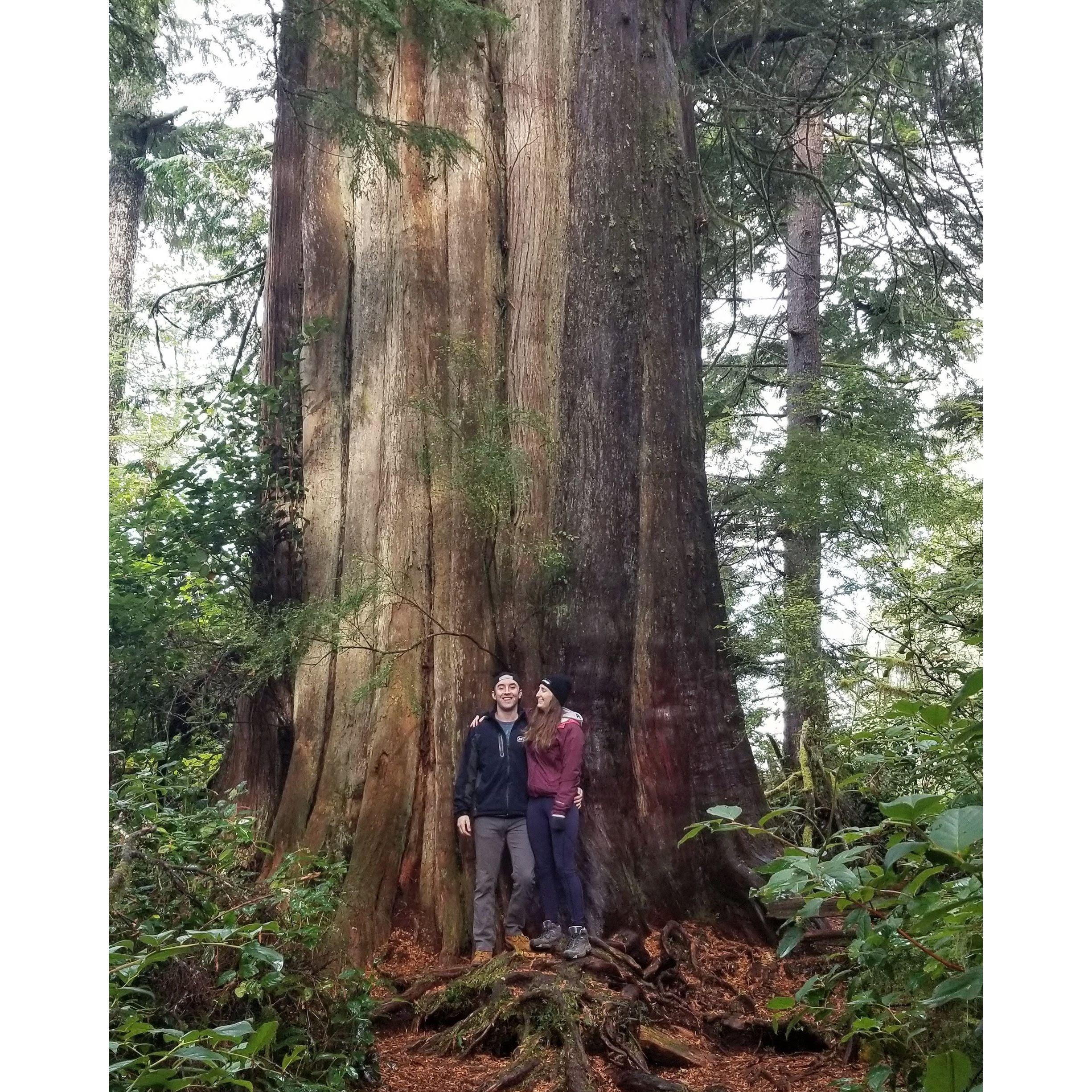 Our first trip together, Tofino for my birthday