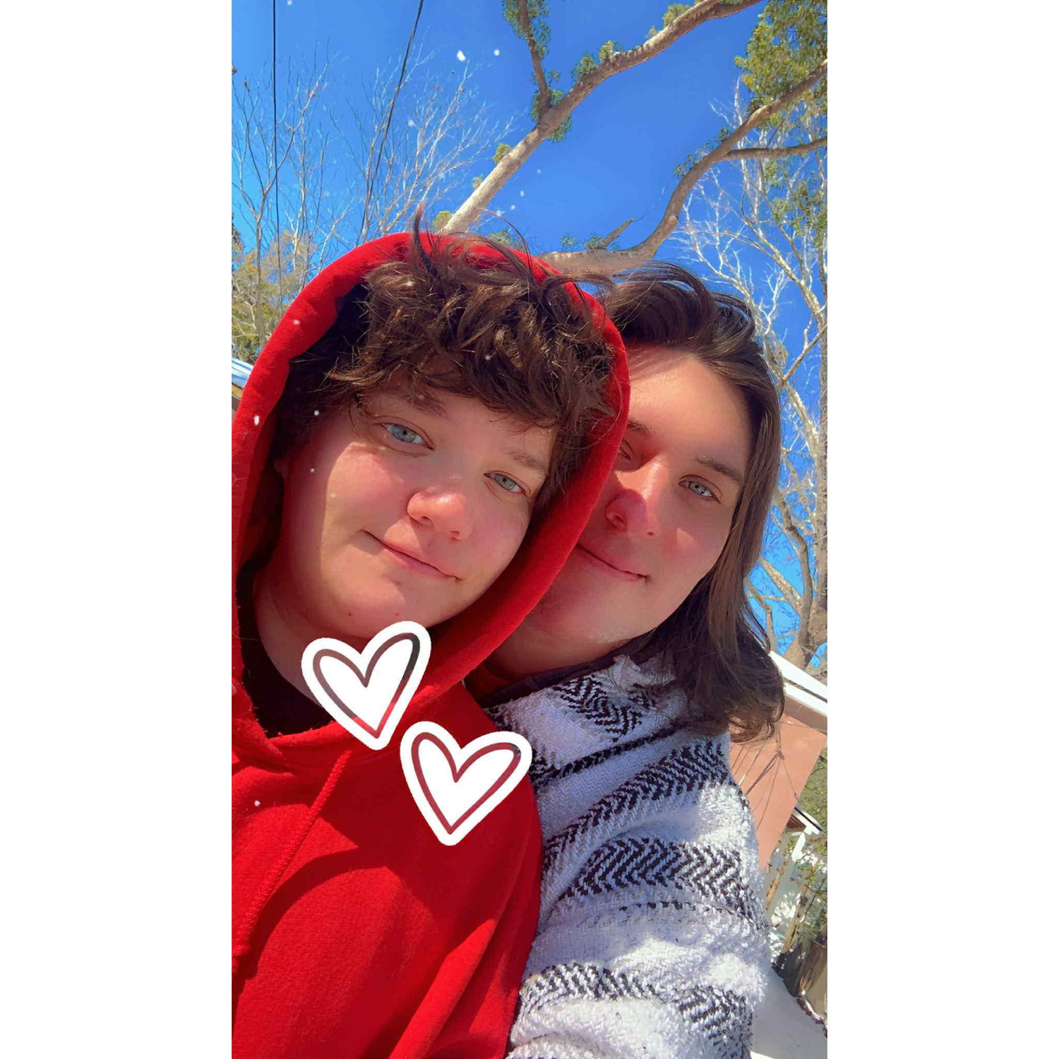 We saw snow together in south Georgia.