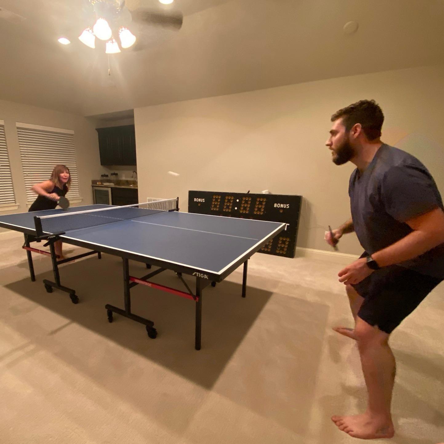 There are no rules in Mother/Son games of Ping Pong.