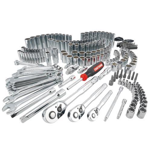 CRAFTSMAN 243-Piece Standard (SAE) and Metric Polished Chrome Mechanics Tool Set at Lowes.com