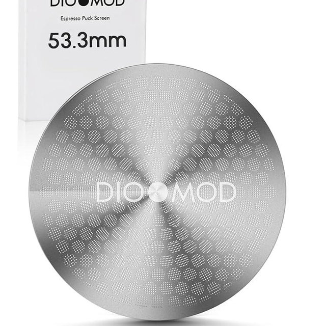 Dioomod 53.3mm Espresso Puck Screen, 0.9mm 150μm Ultra Thin Coffee Espresso Filter Screen - Mesh Reusable Filter for Espresso Portafilter Filter Basket 54mm
