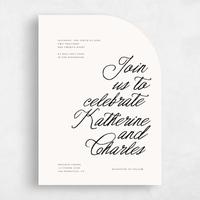 Beige Wedding Invitation - Devan Portrait