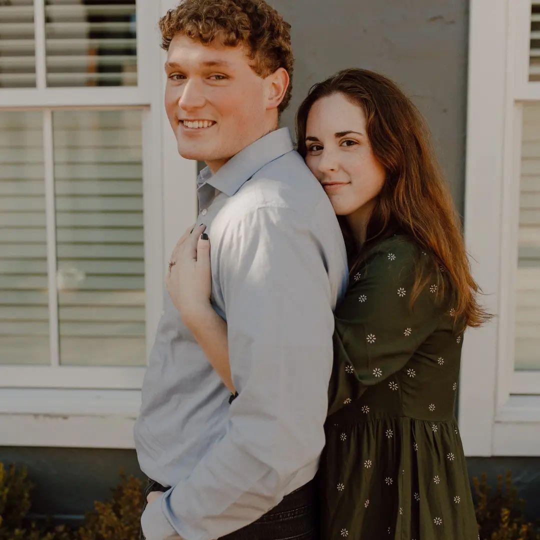 Our engagement pictures in German Village!