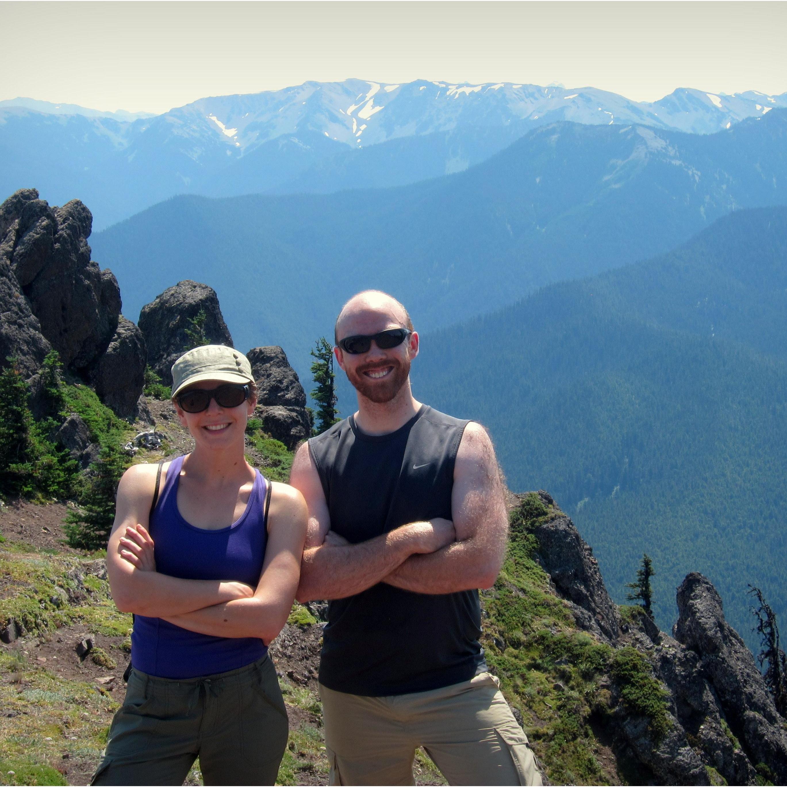 Hiking Klahane Ridge in Olympic National Park.