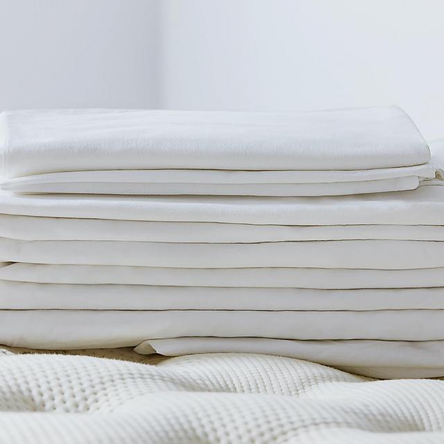 Organic Percale Sheet Set with Pillow Case Set