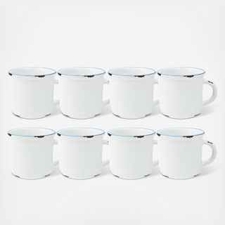 Tinware Espresso Mug, Set of 8