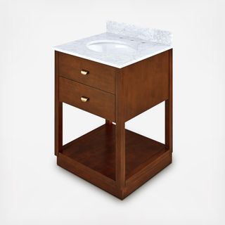 Lellerman Italian Marble Bath Vanity Sink