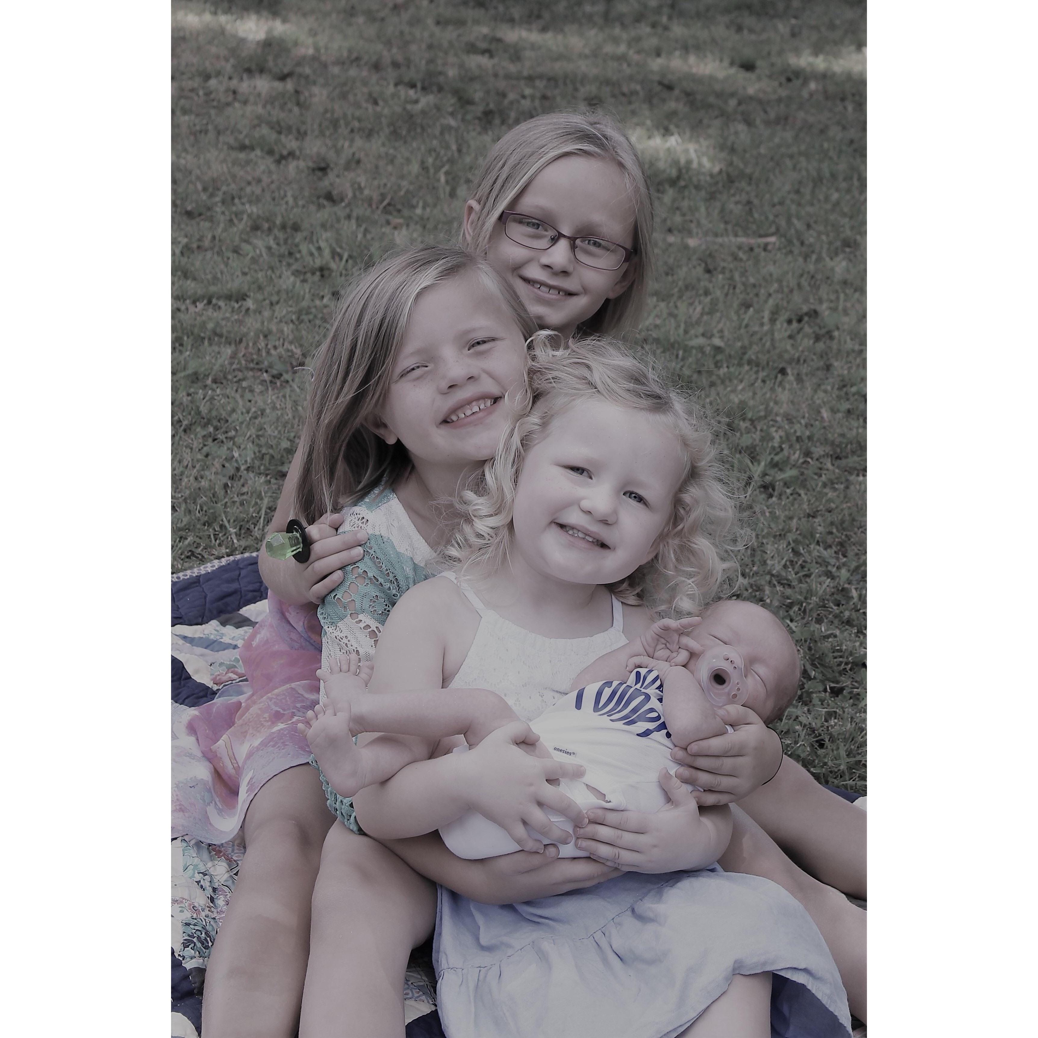 Our four beautiful children.  Kylie, Jaycie, Scarlett, and James