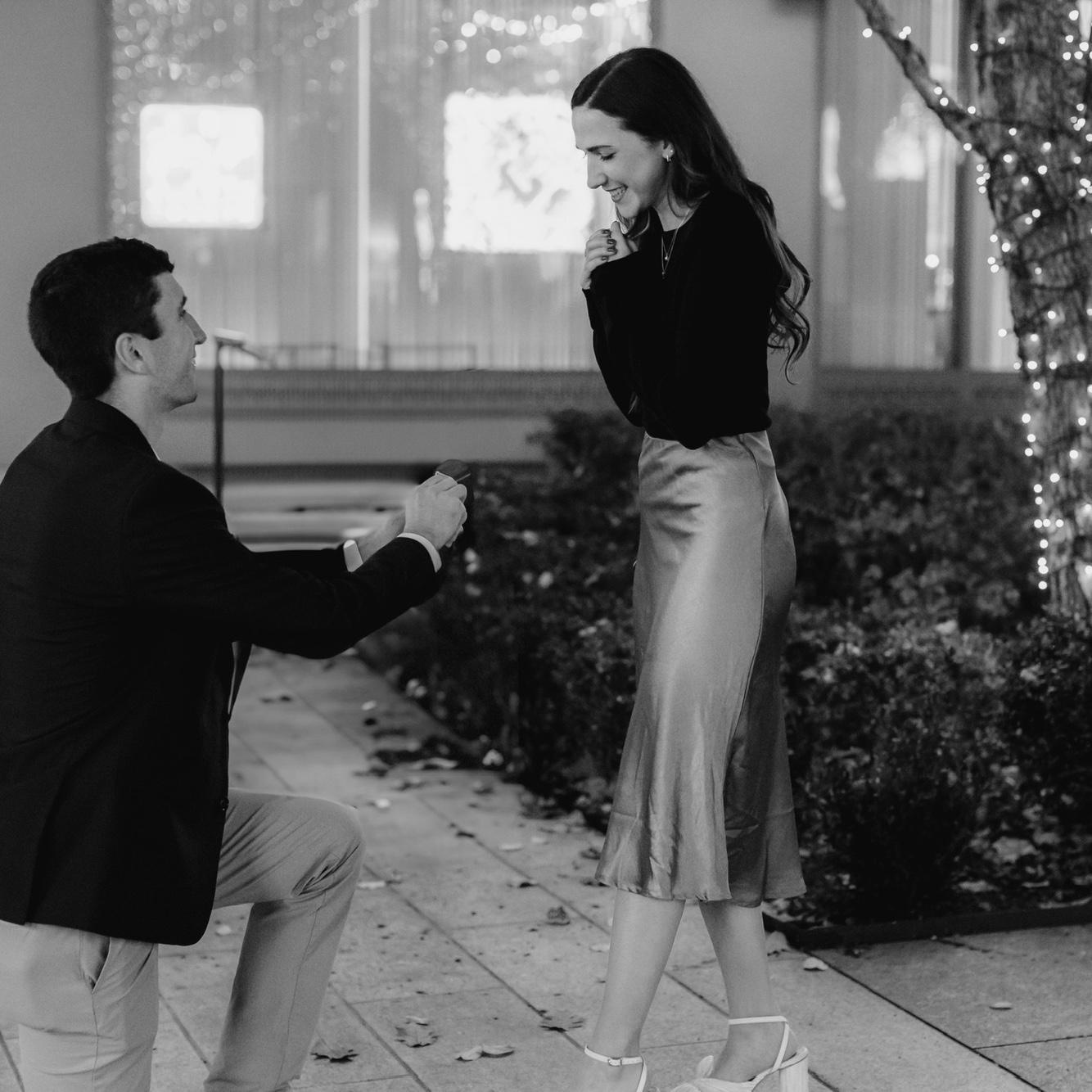 Proposal night in City Center DC! November 2023.