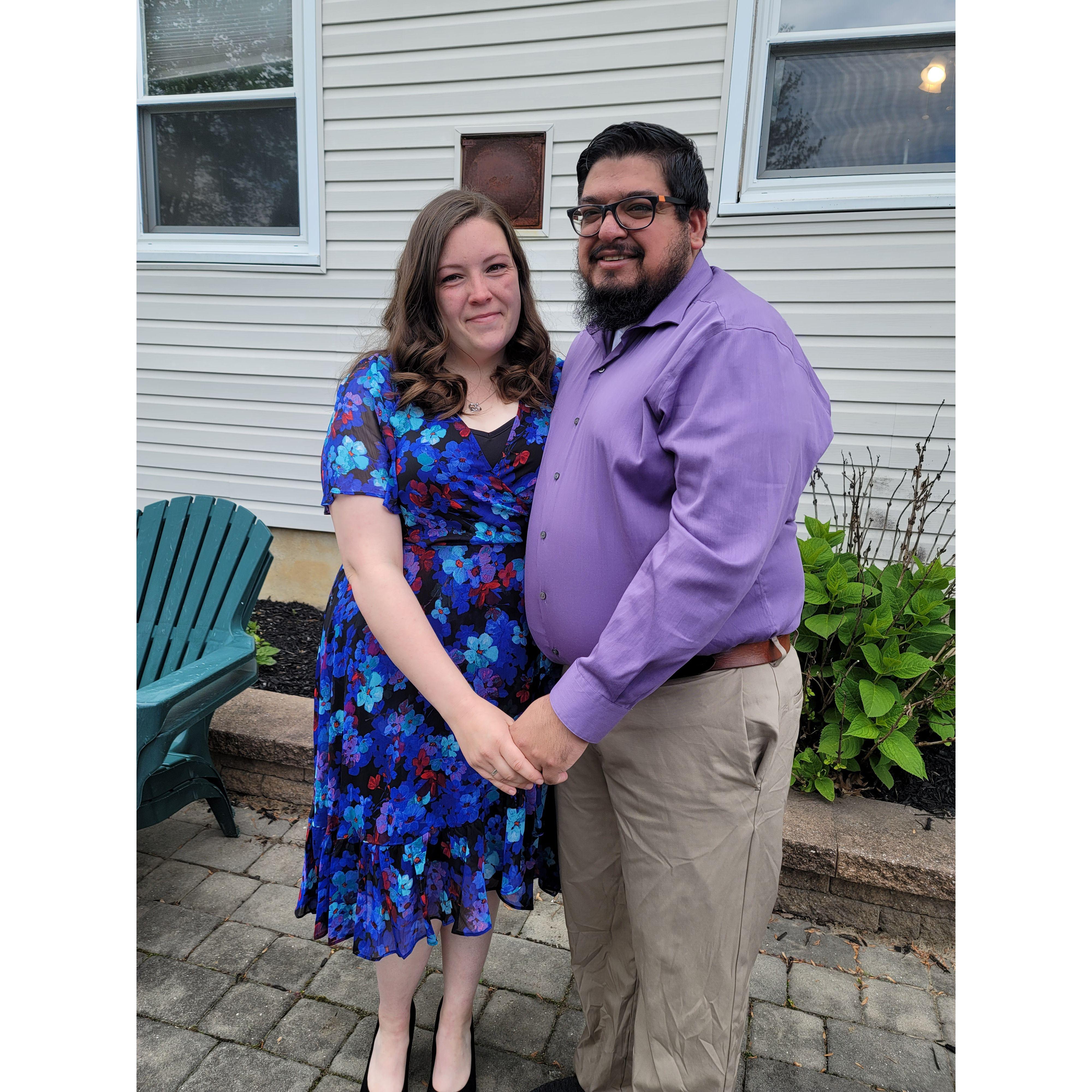 After we said "I do!" at our home on May 5, 2023.