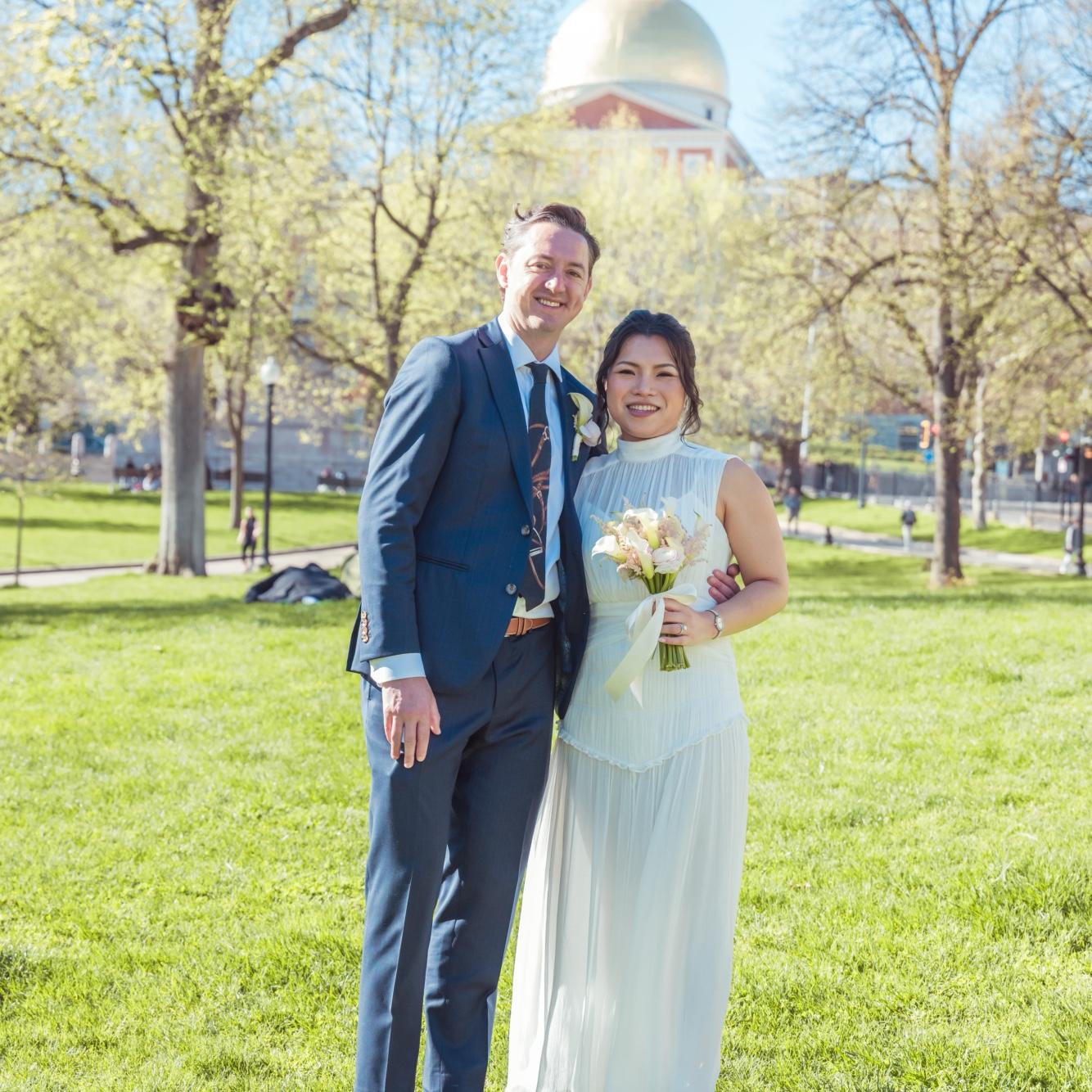 Tied the knot in Boston