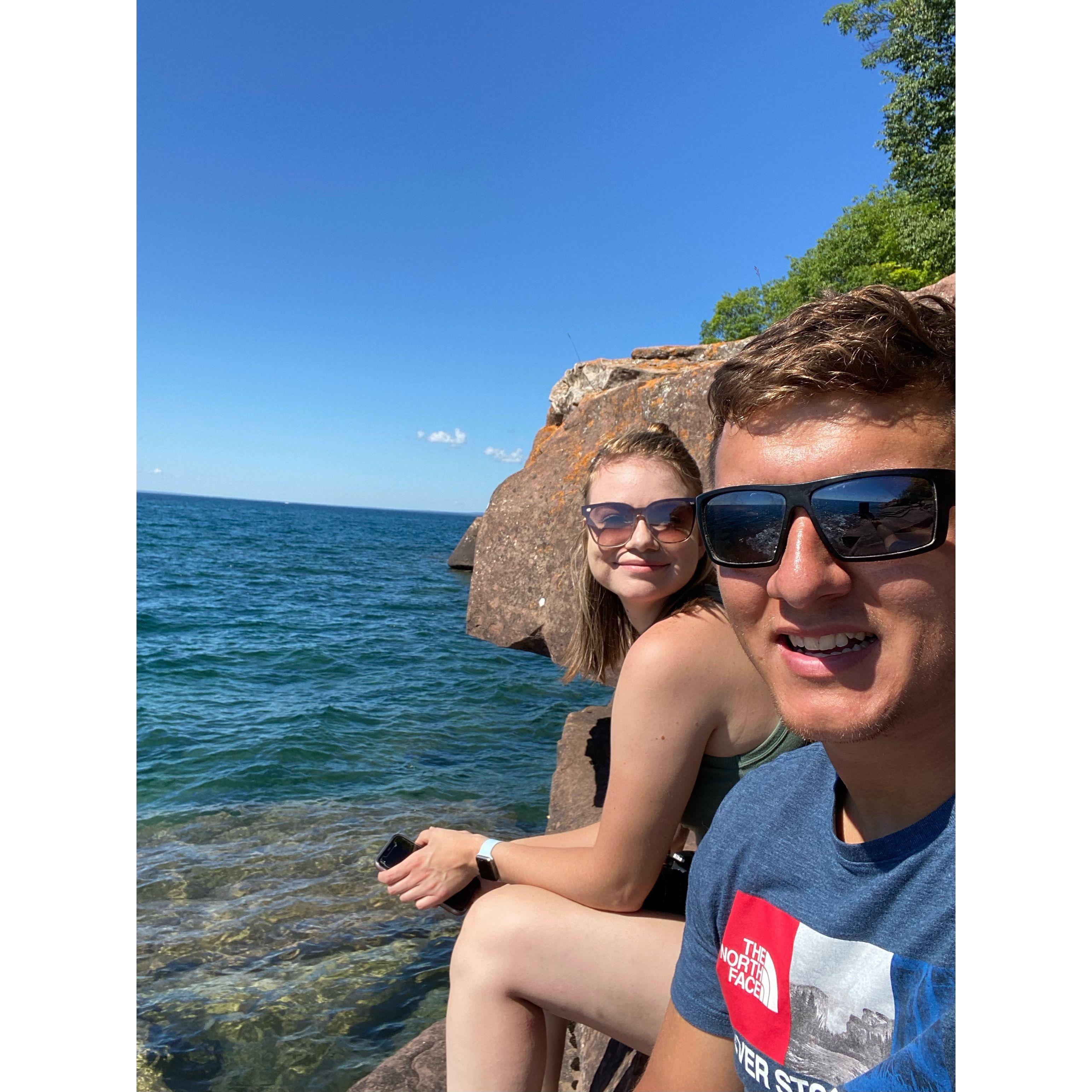 Our first vacation together in the Apostle Islands
