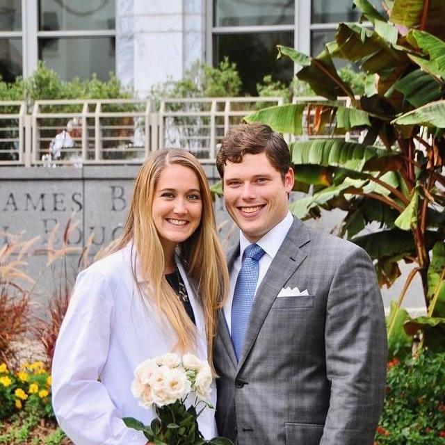 Garland's white coat ceremony in medical school