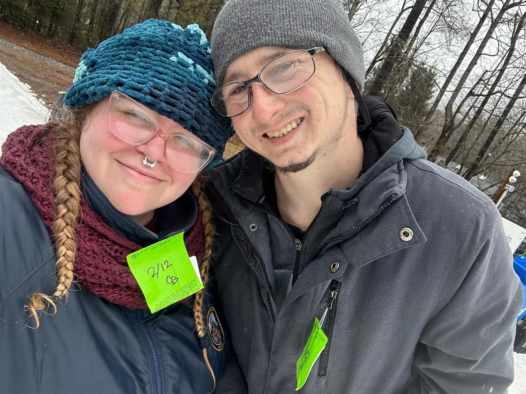 Celebrating Rebecca’s 26th birthday with her first skiing trip in Cashiers NC