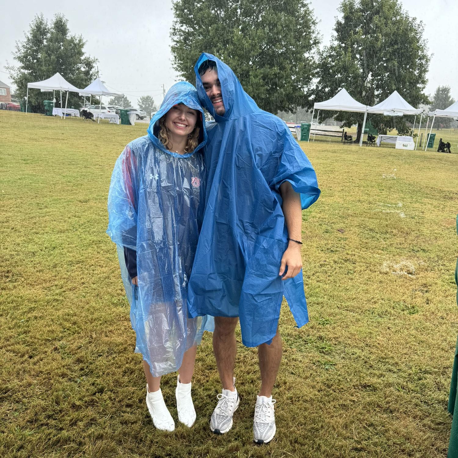 September 14, 2024. Abby flew down to Auburn for parents weekend. It was quite a rainy day!