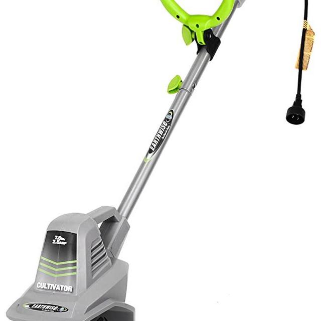 Earthwise TC70025 7.5-Inch 2.5-Amp Corded Electric Tiller/Cultivator, Grey