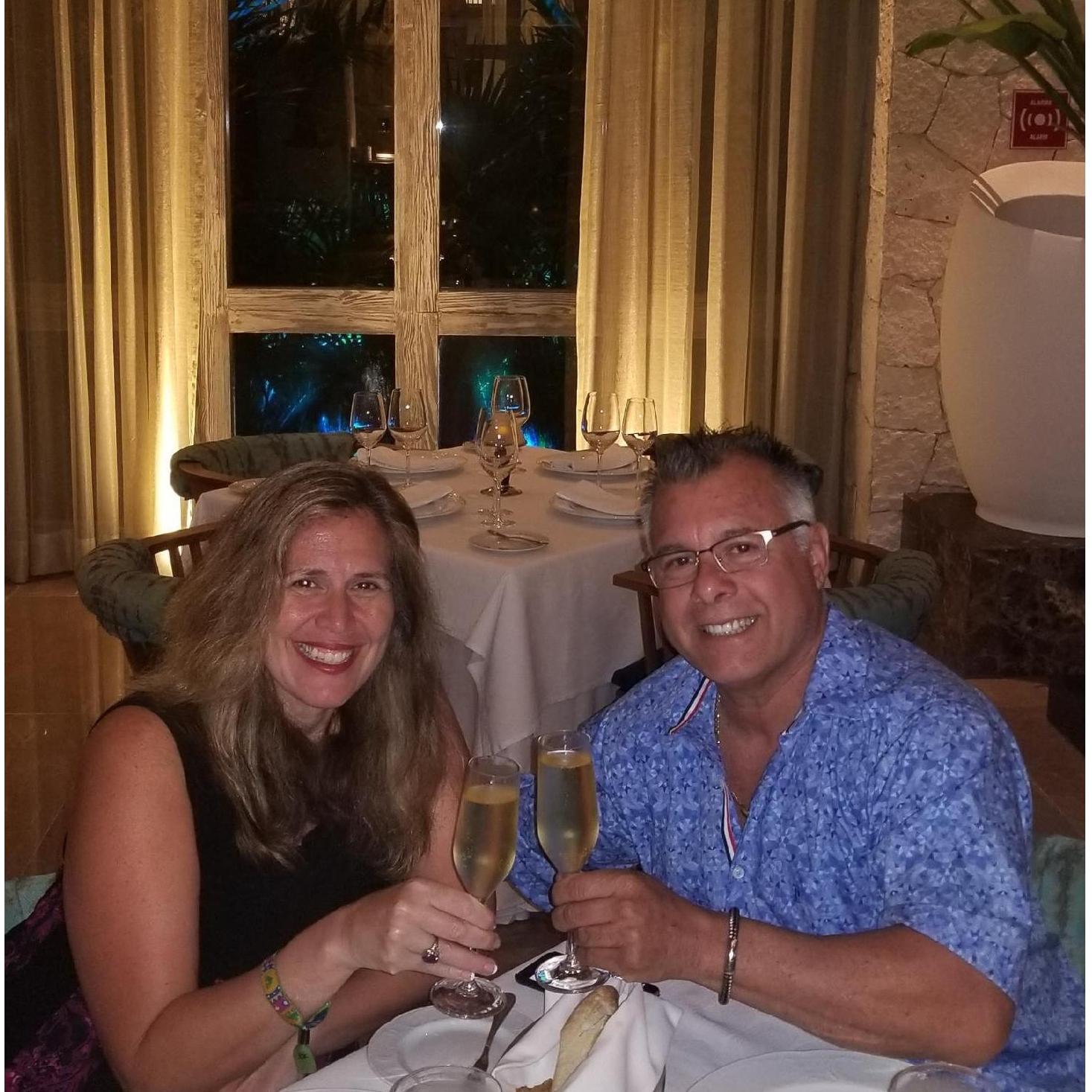 Ernie Proposed at this French Restaurant in Riviera Maya - Very Sweet and Romantic