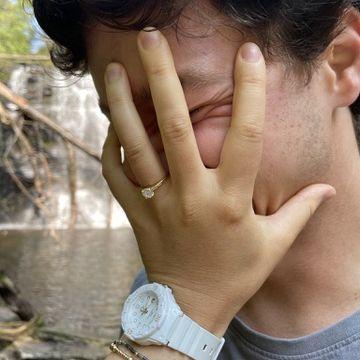 Trying to get him to stop crying