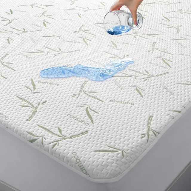 Lux Decor Collection Waterproof Rayon from Bamboo and Polyester Mattress Protector - Queen
