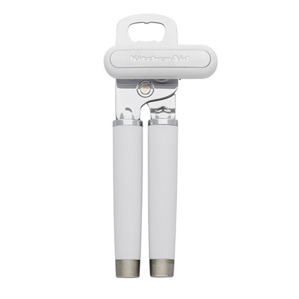 KitchenAid Classic Multifunction Can Opener / Bottle Opener, 8.34-Inch, White