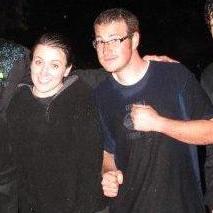 Our first photo together at some night games.
