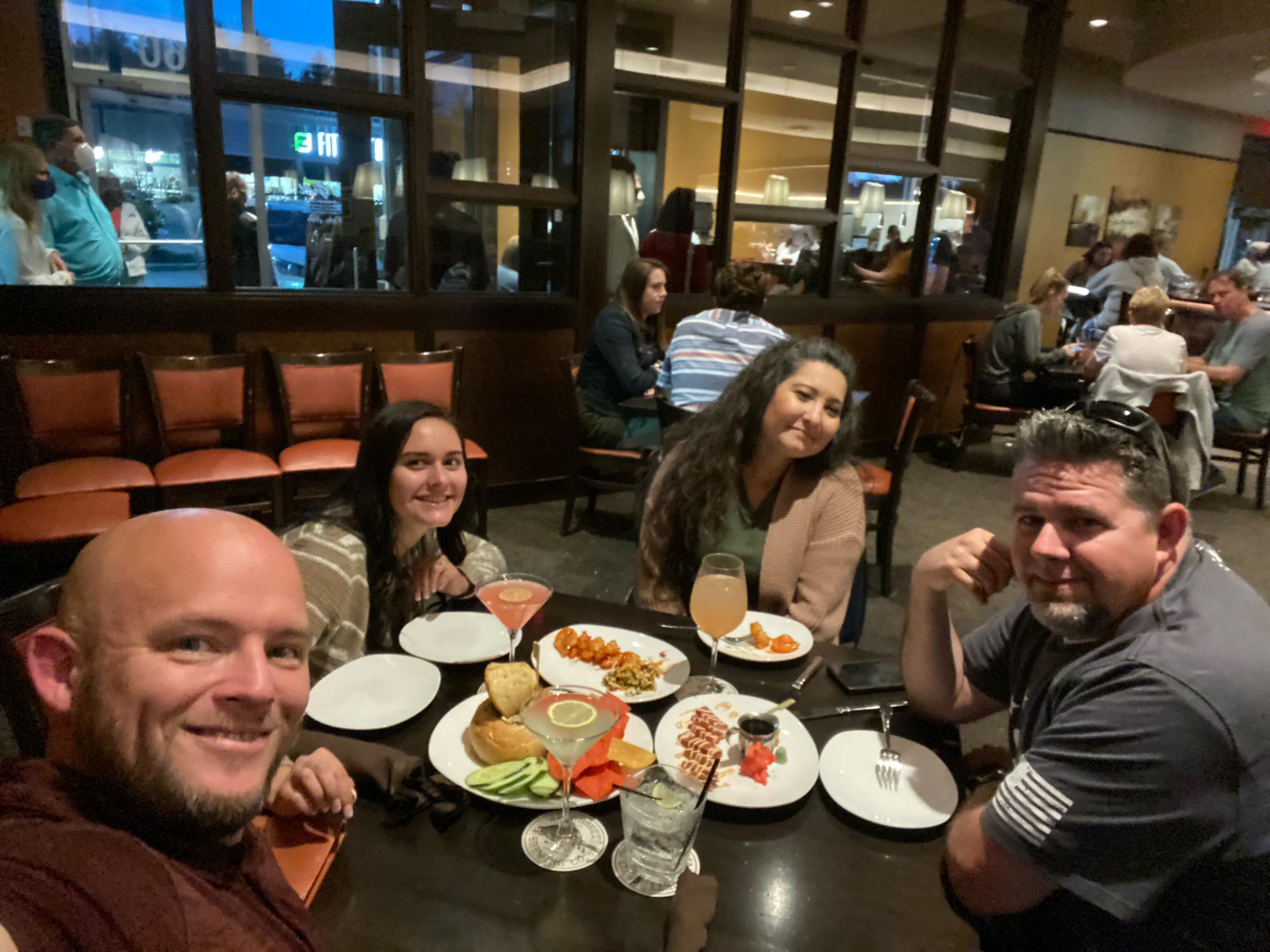 Celebratory dinner on our engagement day (: