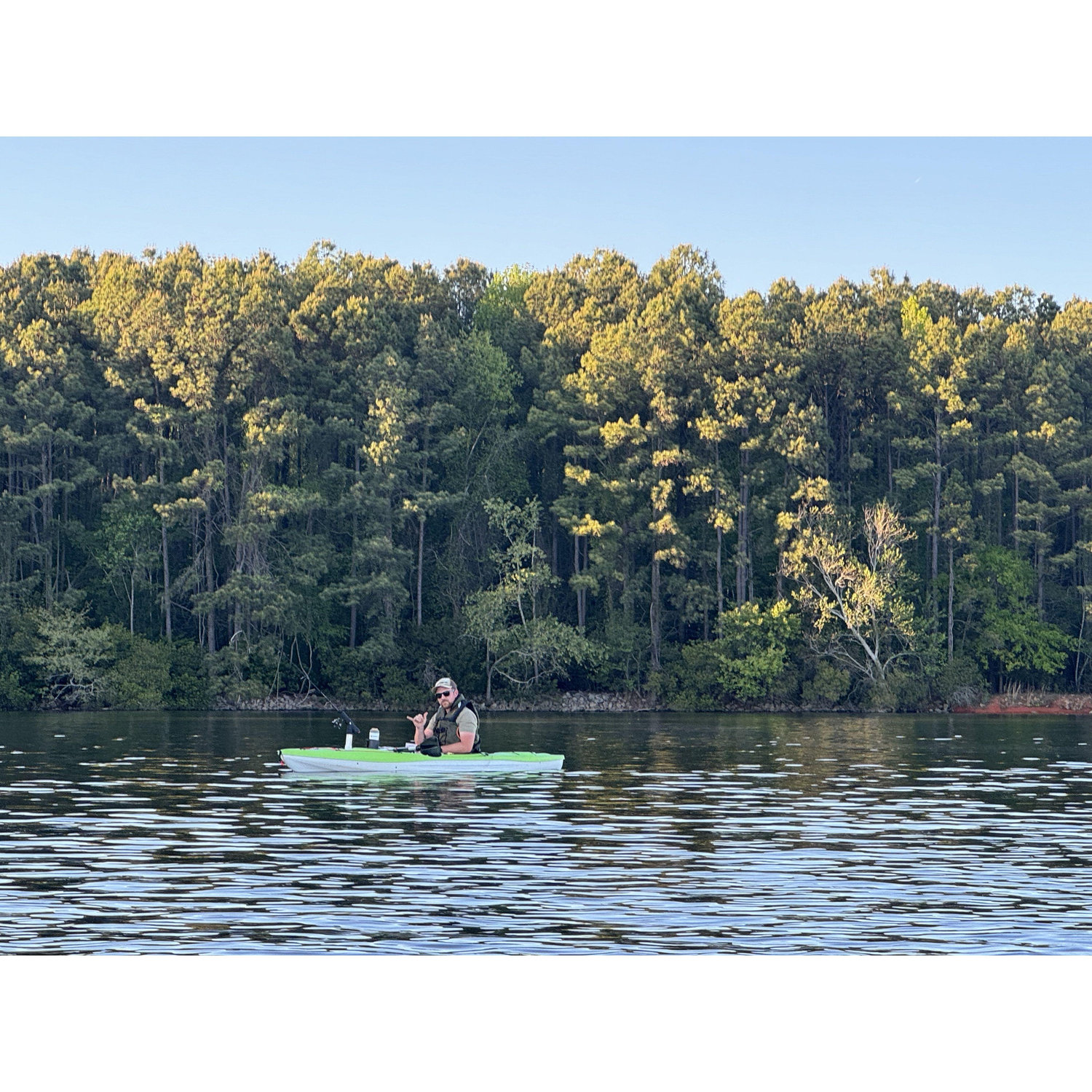 Kayaking with fish