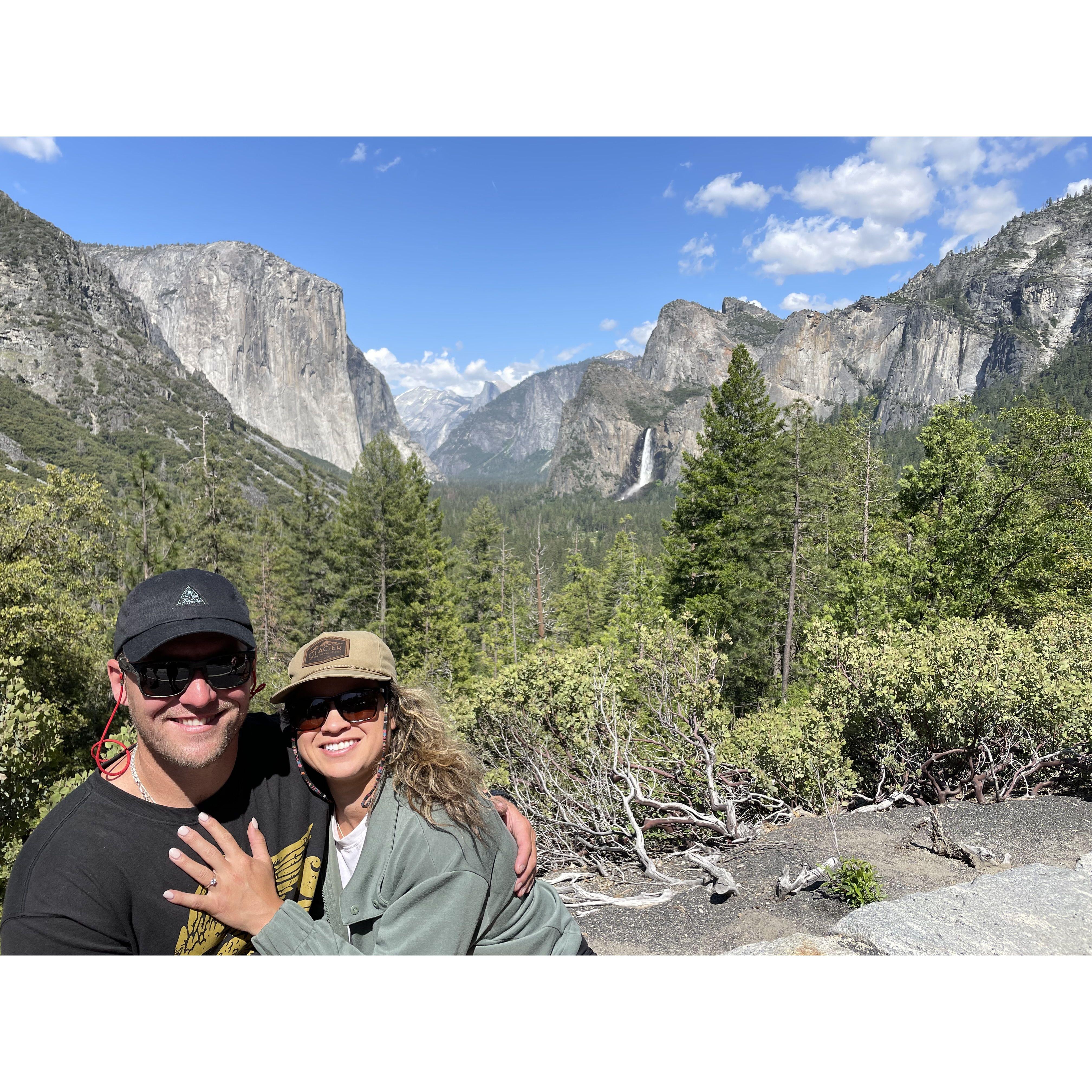 After the proposal above the Yosemite Valley