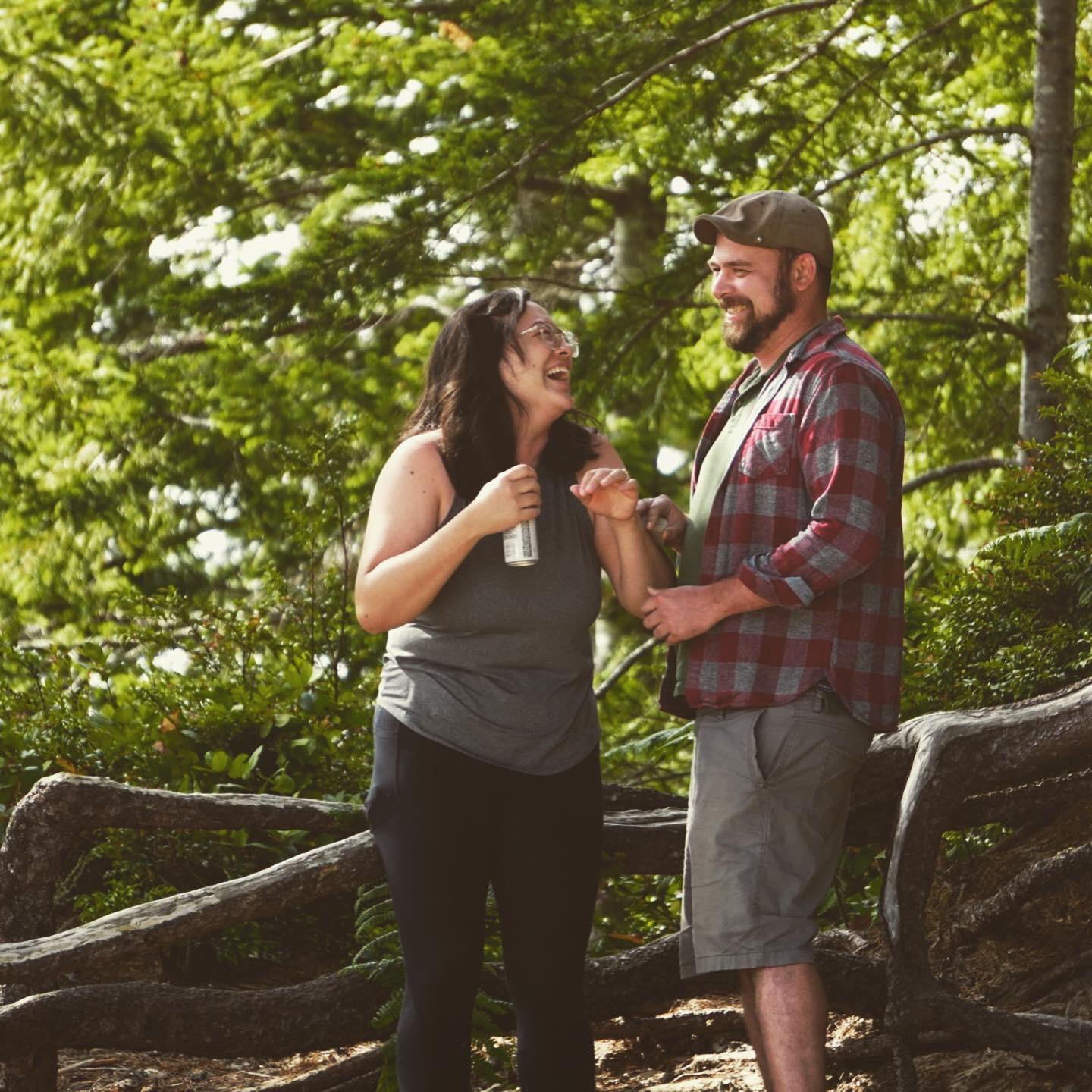 He proposed, and I was holding a white claw.
